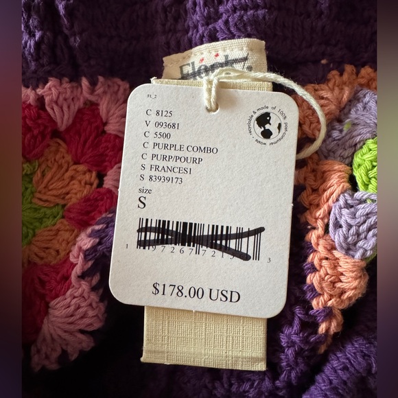 Free People x Flook - Frances Purple Crochet Grandma Shorts - Picture 5 of 5